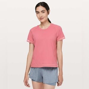 Lululemon Find Focus Cinch Top in Cherry Tint